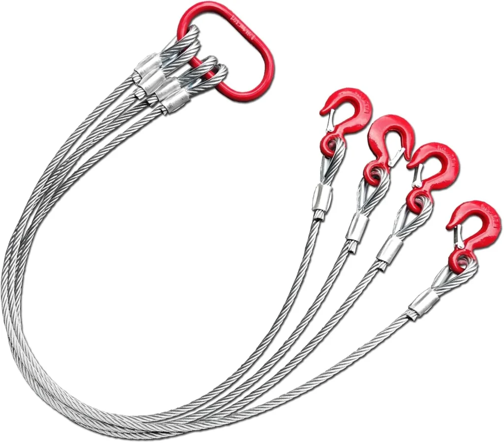 4 Leg Wire Rope Sling 3.0Ton 1/2Inch X 5 Ft