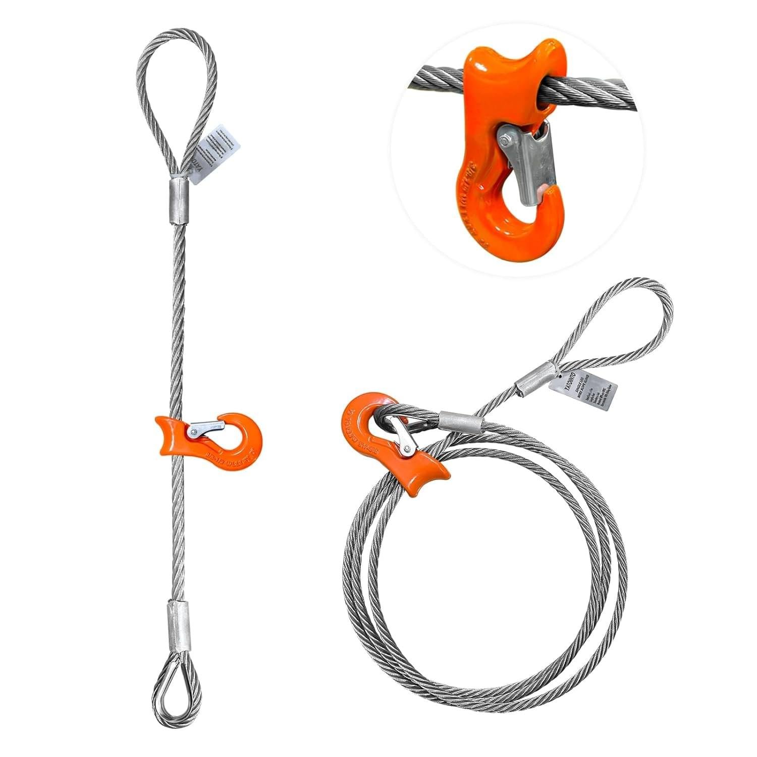 Single Leg Wire Rope Sling 1.4T/3300LBS