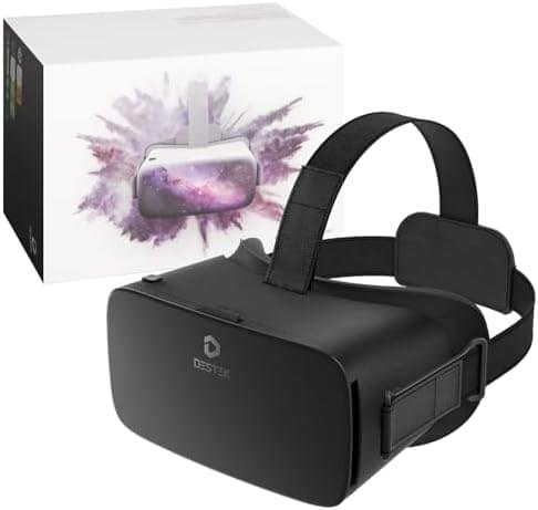 DESTEK V5 VR Headset for Phone, 110° FOV VR Goggles, Eyes Protect...